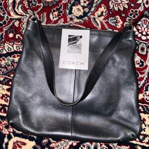 Coach black tote bag